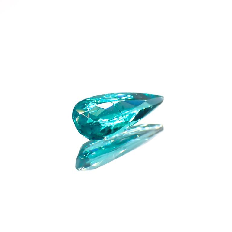 パライバトルマリン(宝石名トルマリン/別名パライバ・トルマリン)ブラジル産 GIA鑑付 0.31ct / 7.6x3.2mm前後 [221018786]