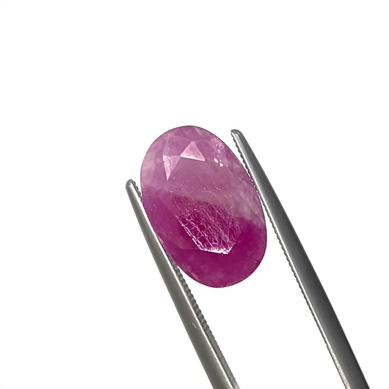 バイカラールビー アフリカ産 5.16ct[240125630]14.1x9.2mm前後 | TOP 