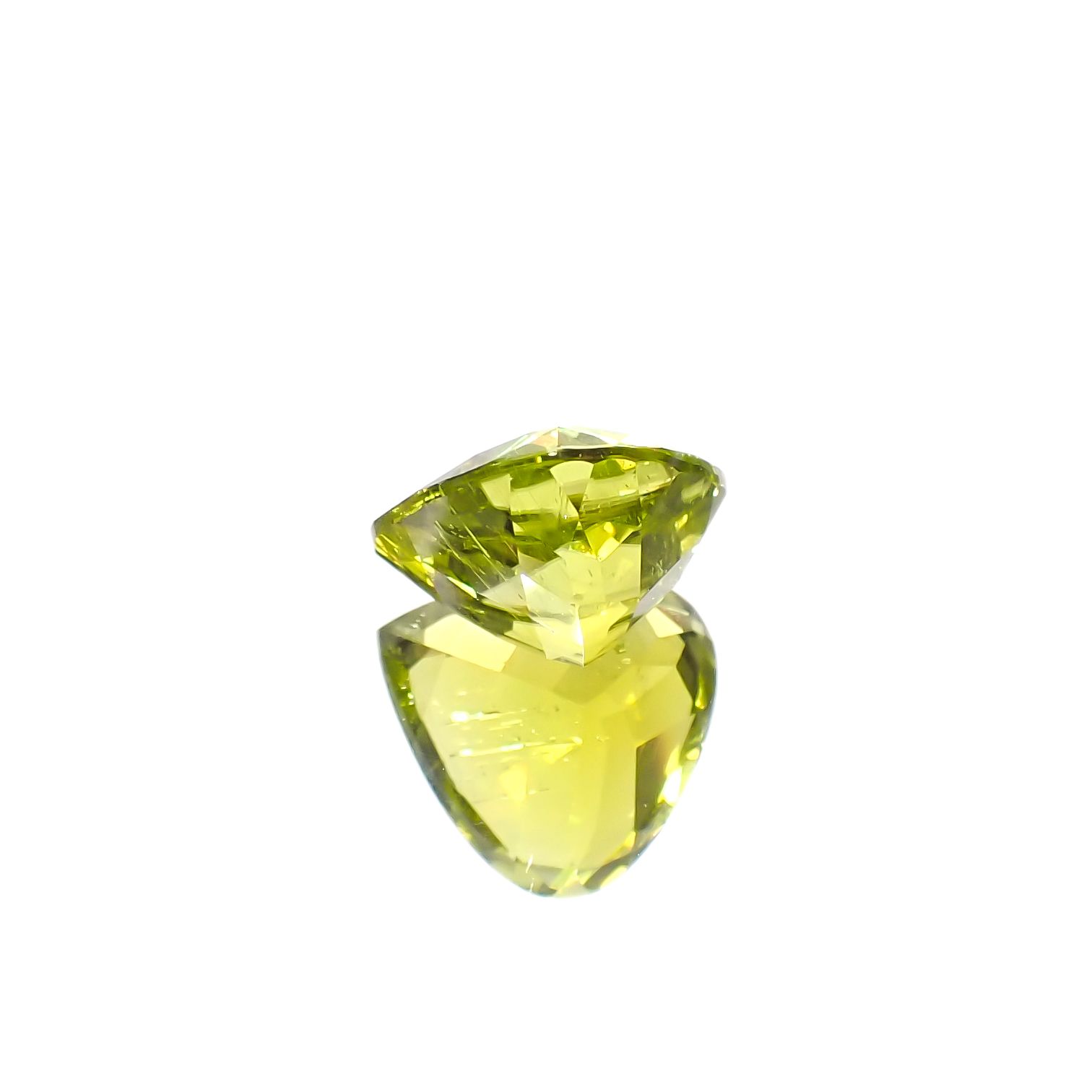 カナリートルマリン ザンビア産 4.80ct[231224527]11.7x11.3mm前後