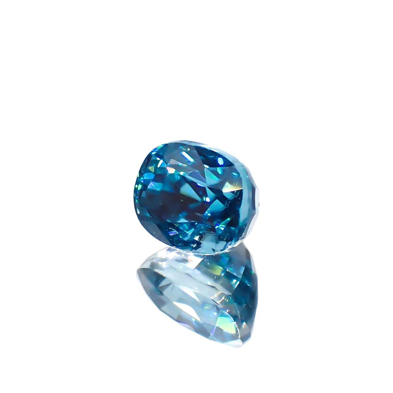 ラタナキリブルージルコン カンボジア産 1.34ct[220917923]5.7x4.5mm前後