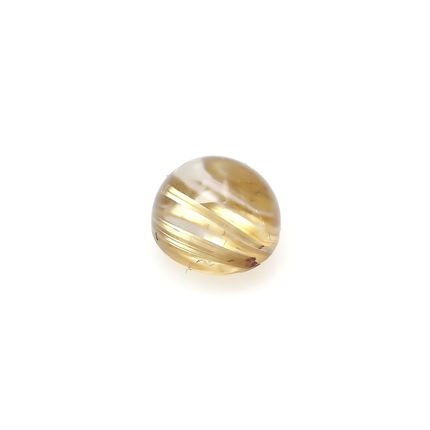 ルチルクオーツ キャッツアイ ブラジル産 2.13ct[240427336]7.3x7.3mm前後
