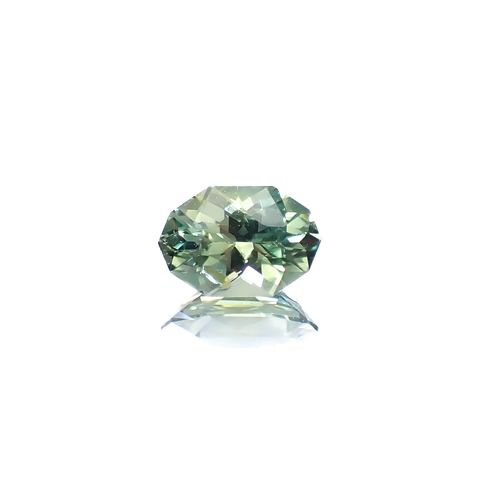 ◇カスタムカット◇バイカラーサファイア オーストラリア産 1.25ct [250229823]8.1x5.5mm前後