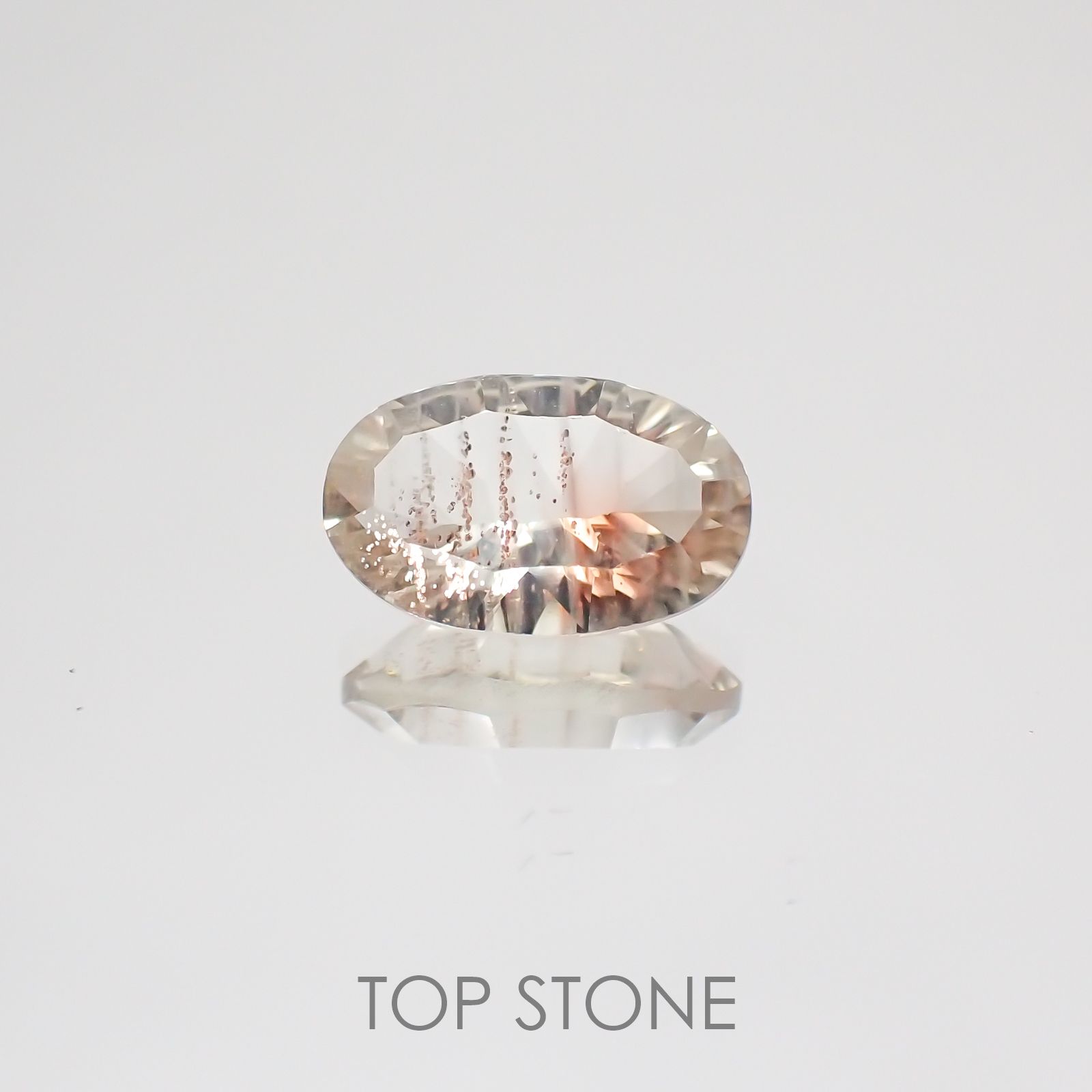◇コンケーブカット◇オレゴンサンストーン アメリカ産 ルース 1.25ct[210410420]9.3×5.9mm前後