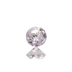 ピンクダイヤモンド(宝石名ダイアモンド I-3/VERY LIGHT PURPLE PINK) 0.065ct ソ付(CGL)[230120141]2.5x2.54mm前後