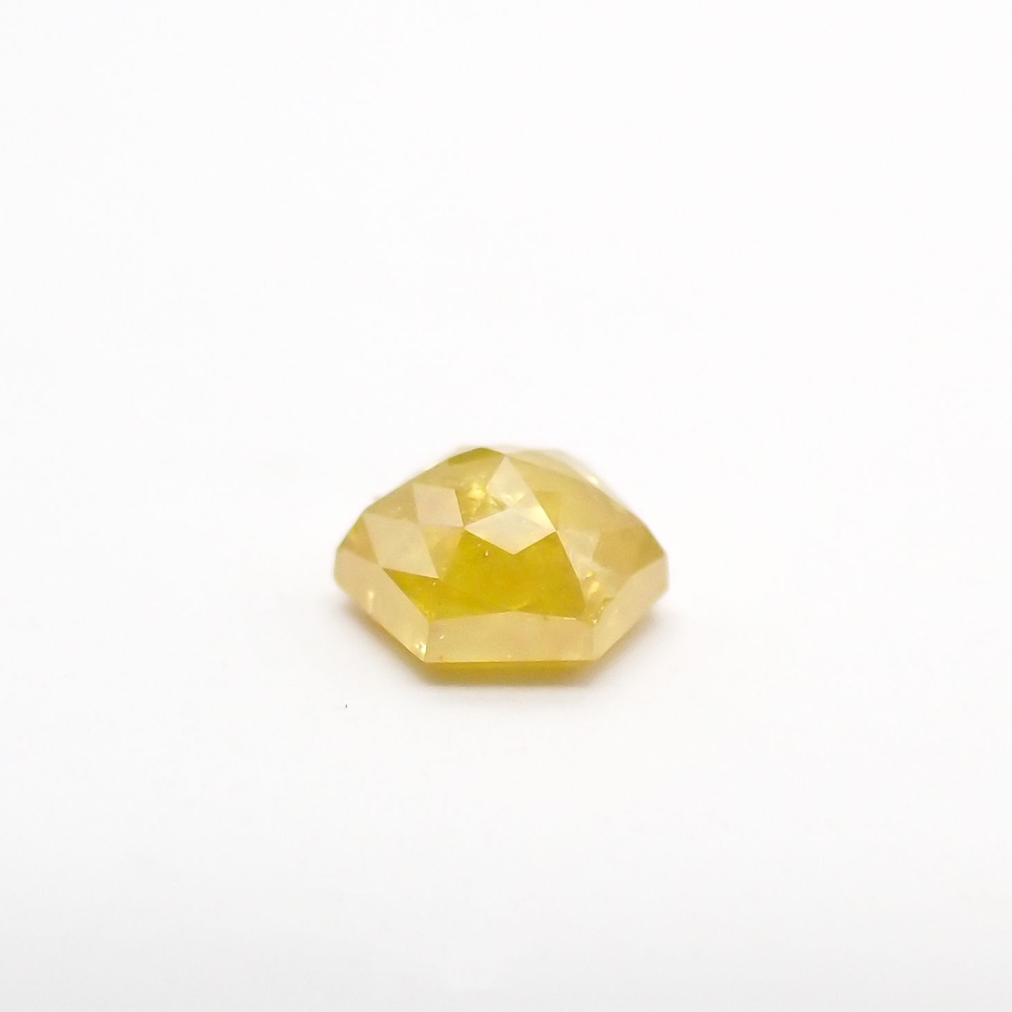 ◇ヘキサゴンアンティークカット◇イエローダイヤモンド ルース 0.07ct[210611065]2.5×2.4mm前後