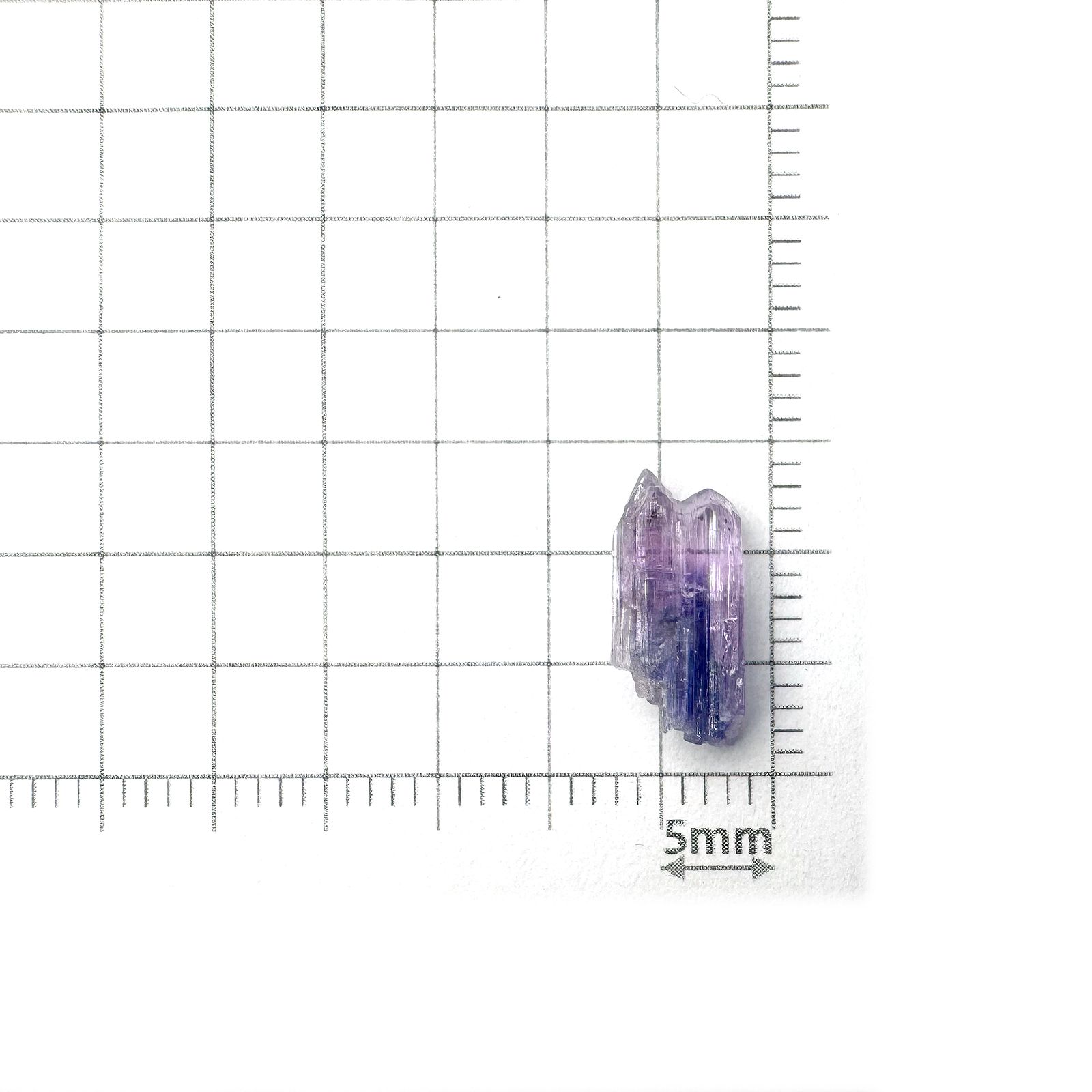 バイカラータンザナイト 原石 タンザニア産 2.63ct[231224983]11.7x5.6mm前後