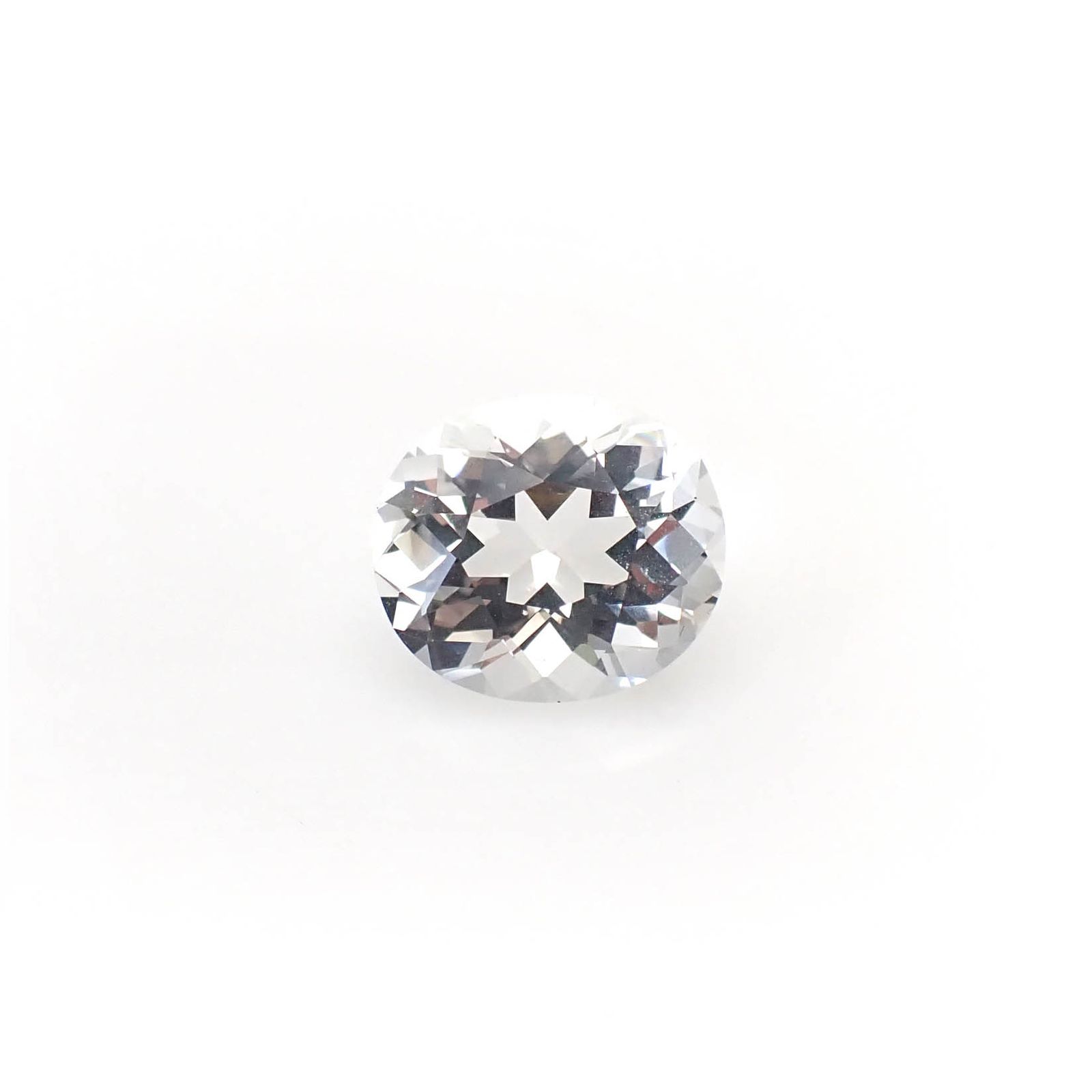 オーソクレース(宝石名ホワイト・オーソクレース)マダガスカル産 6.849ct ソ付(彩珠)[250530413]13.8x12.1mm前後