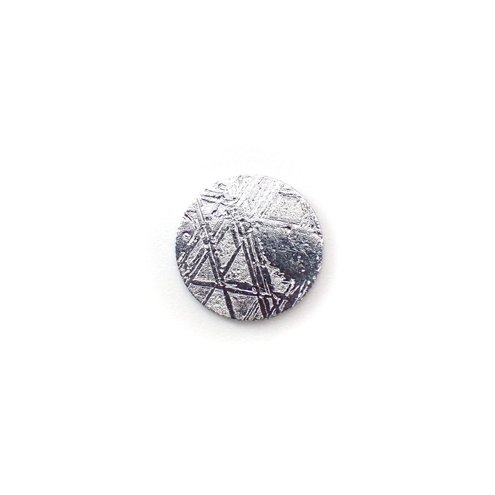 <ランダムセレクト1個販売>アルタイ隕石 ラウンド 発見地:中国 約1.70ct[240125731]10x10mm前後