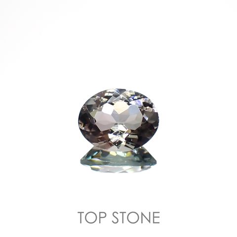 バイカラートルマリン(宝石名バイカラー・トルマリン)コンゴ民主共和国産 1.613ct ソ付(彩珠)[220717026]8.7x6.9mm前後