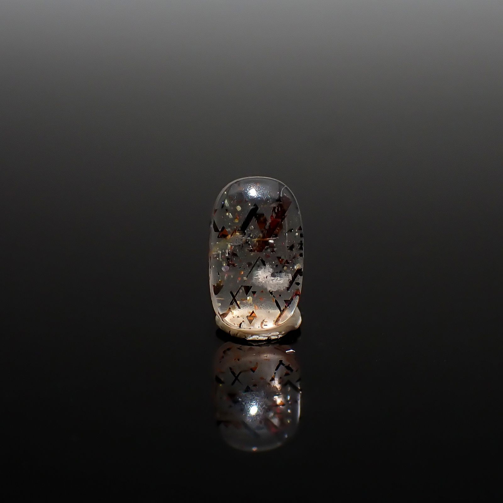 レインボーラティスサンストーン オーストラリア産 1.17ct / 9.3x5.7mm前後 [260632529]