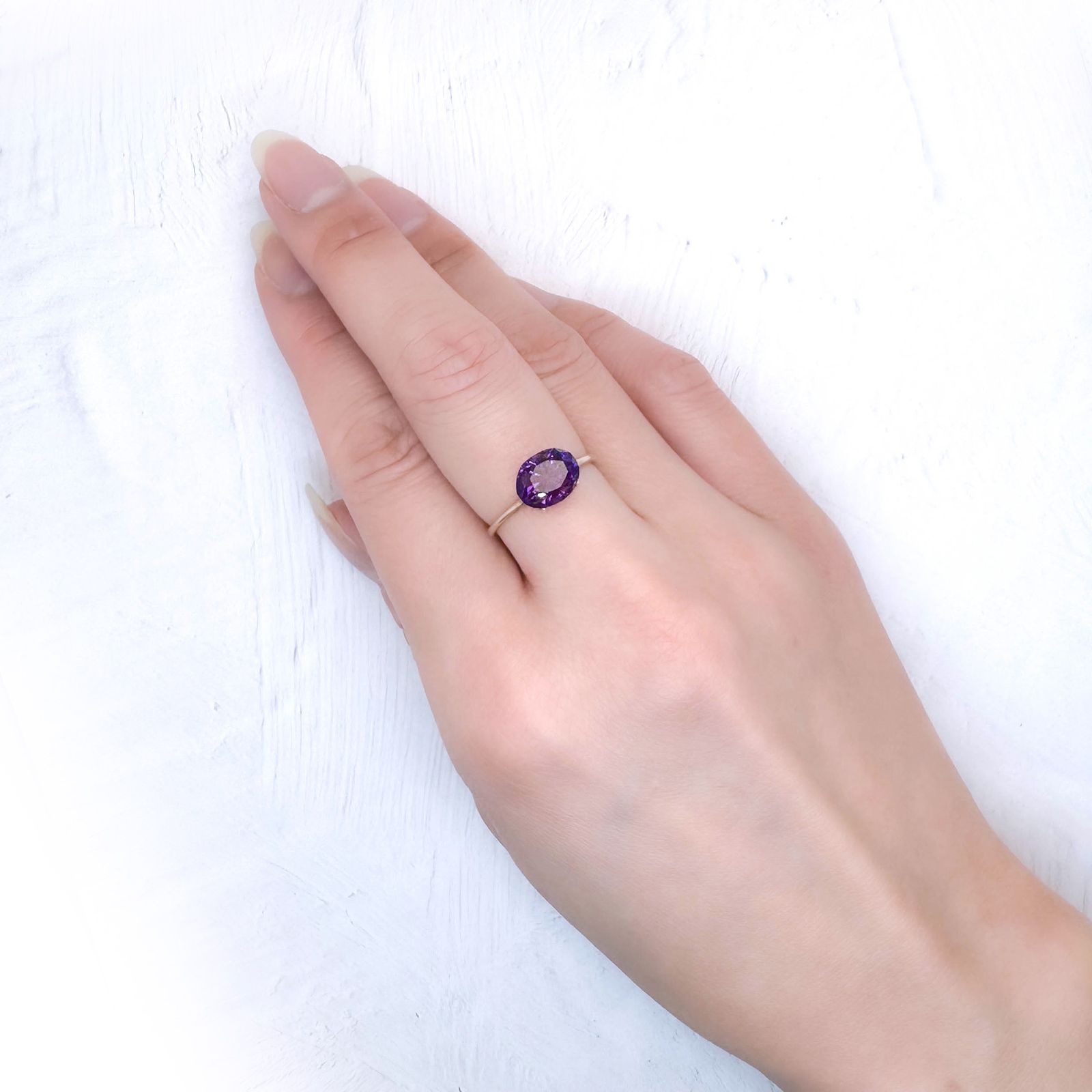 ◇甲州貴石切子Plus Three◇カラーシフトアメジスト ブラジル