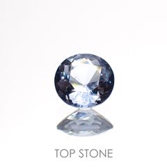 グレイッシュブルースピネル(宝石名スピネル) ビルマ産 0.44ct 識別済[210913466]5×4.9mm前後