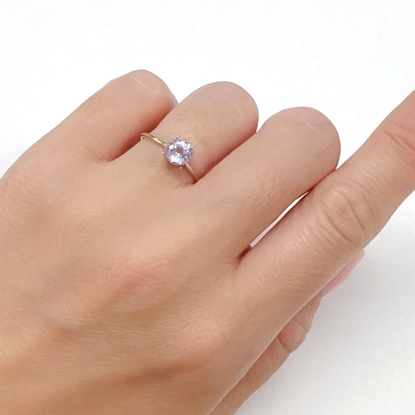 クンツァイト アフガニスタン産 1.20ct[240125354]6.3x6.3mm前後