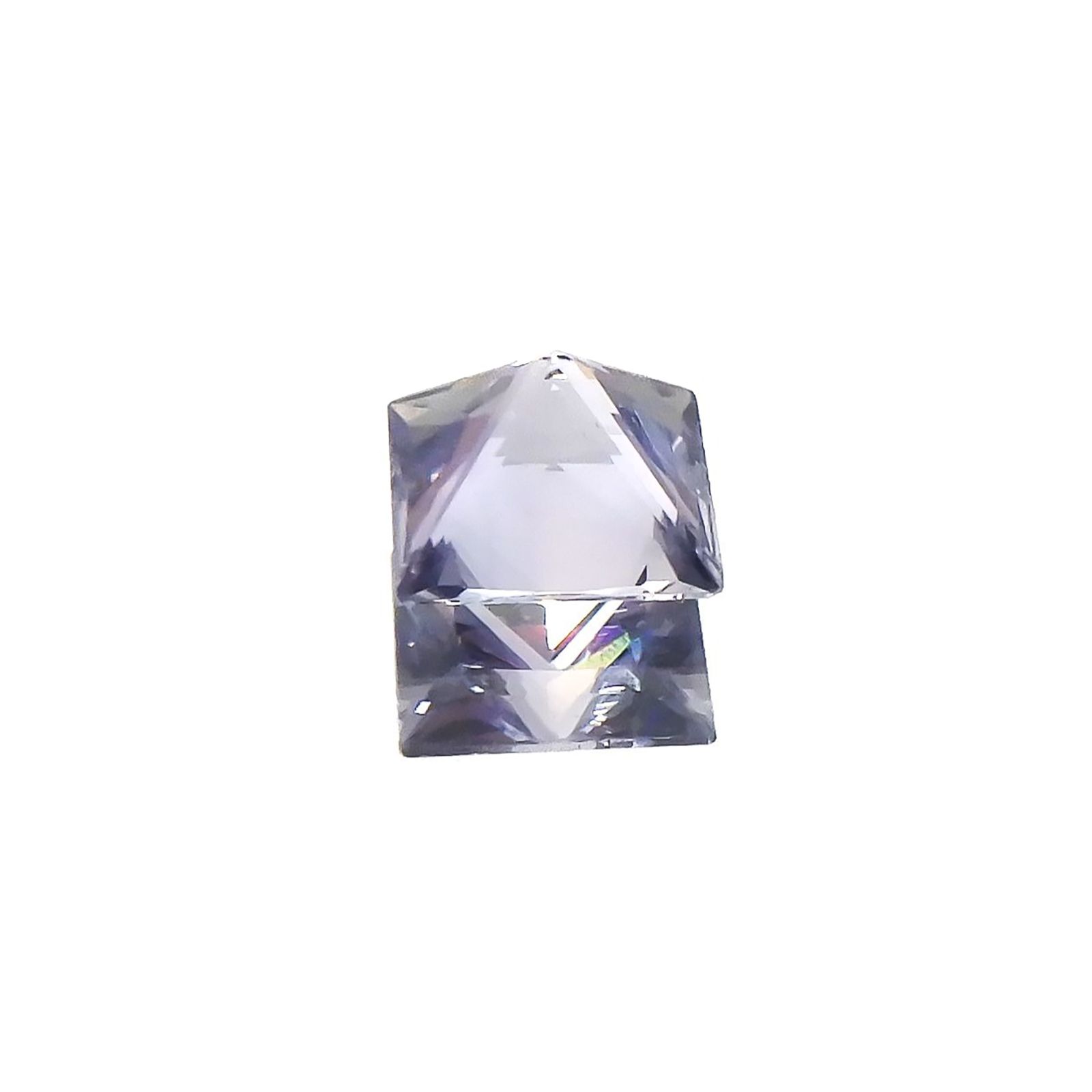 ◇プリンセスカット◇ラベンダーサファイア(宝石名サファイア)東アフリカ産 0.22ct 識別済[250817371]3.3x3.2mm前後