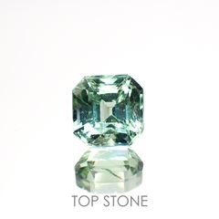 ブルーグリーントルマリン(宝石名トルマリン)アフガニスタン産 0.78ct 識別済[221018342]5.2x5.2mm前後
