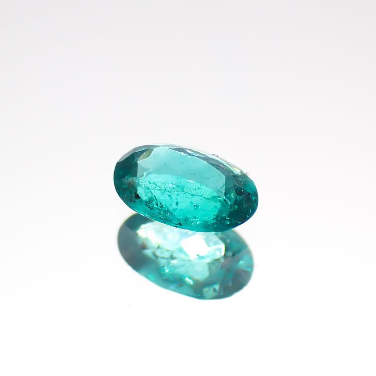 パライバトルマリン(宝石名トルマリン/別名パライバ・トルマリン)ブラジル・バターリャ鉱山産 0.19ct GIA鑑付[211113718]4.67x3.21mm前後