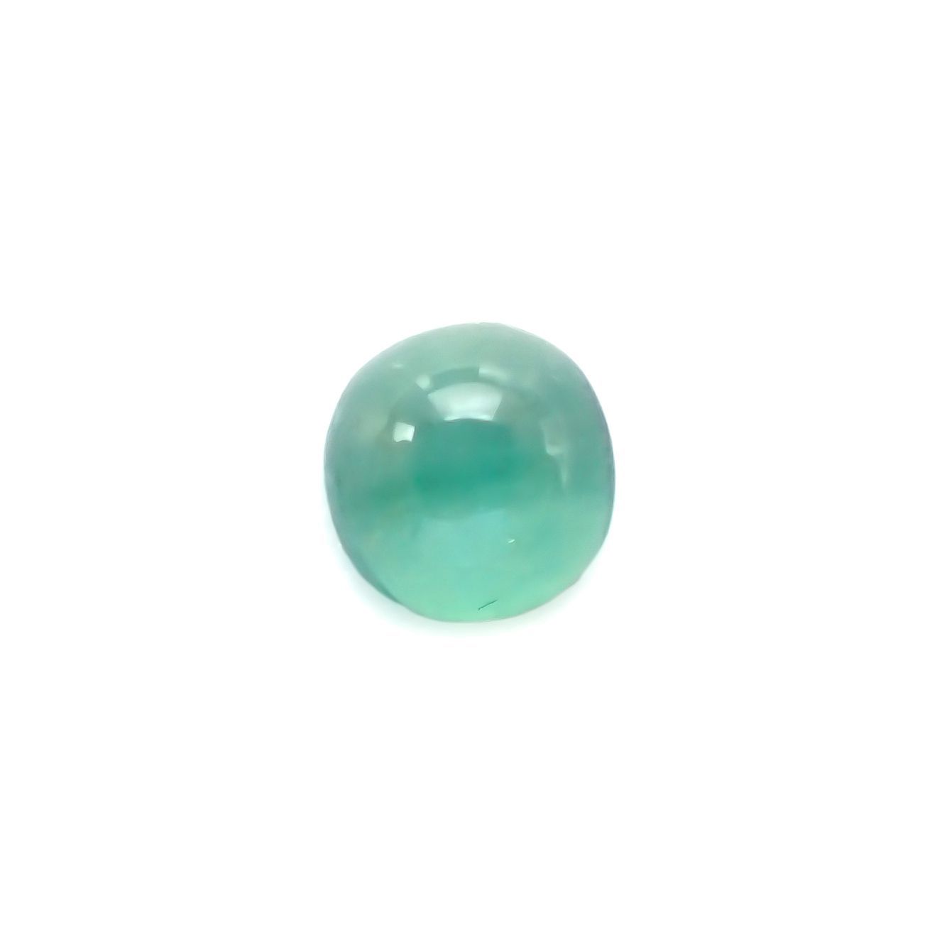 エメラルドキャッツアイ(宝石名エメラルド)コロンビア産 0.87ct 識別済[220115189]5.3x5.1mm前後