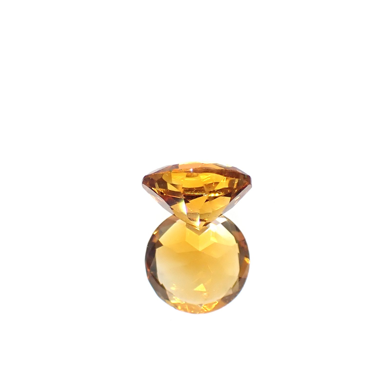マデイラシトリン ブラジル・ミナスジェライス州産 0.94ct [250630584]6.9x6.9mm前後