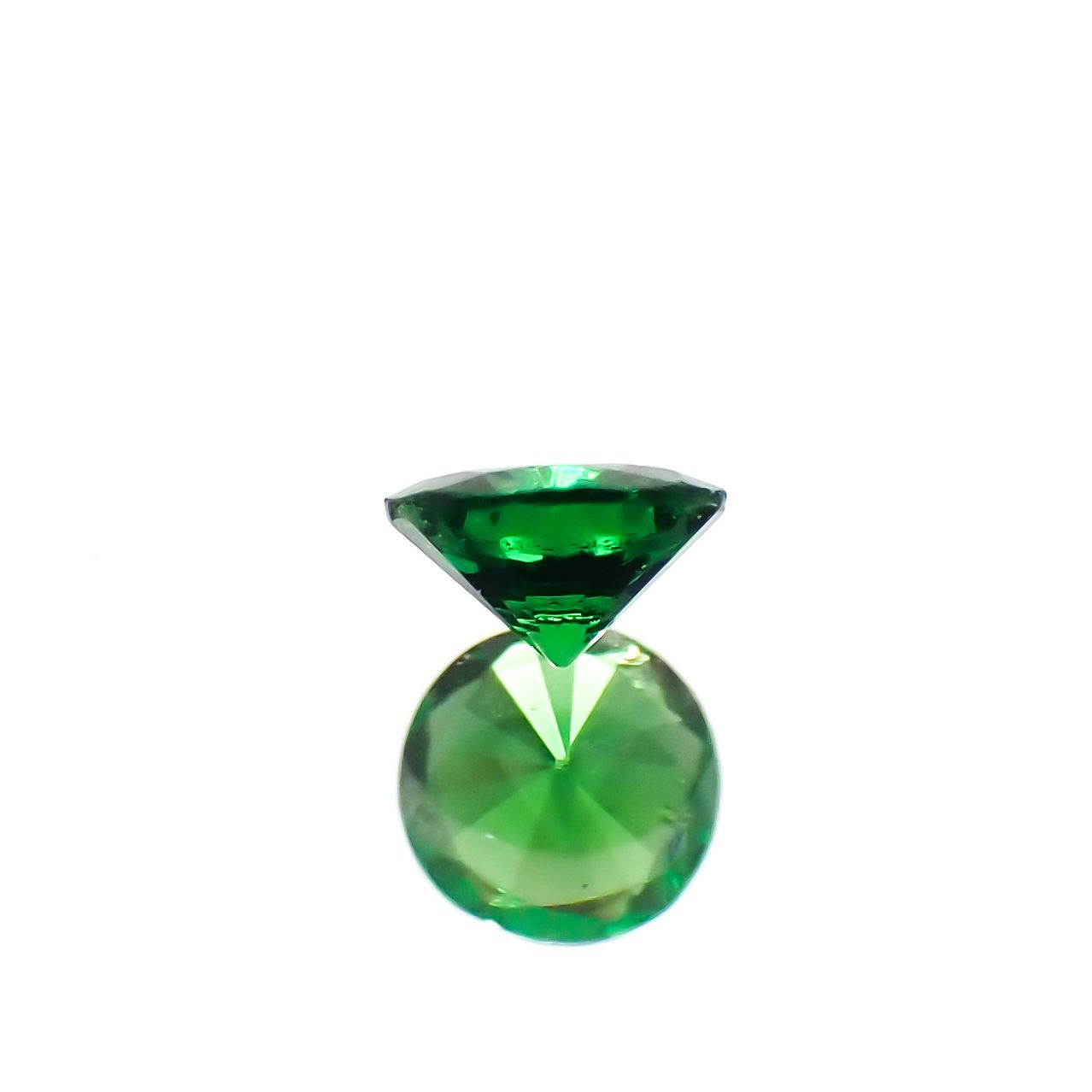 ツァボライト(宝石名グリーン グロッシュラー・ガーネット)タンザニア産 0.10ct 識別済[240226075]3x3mm前後