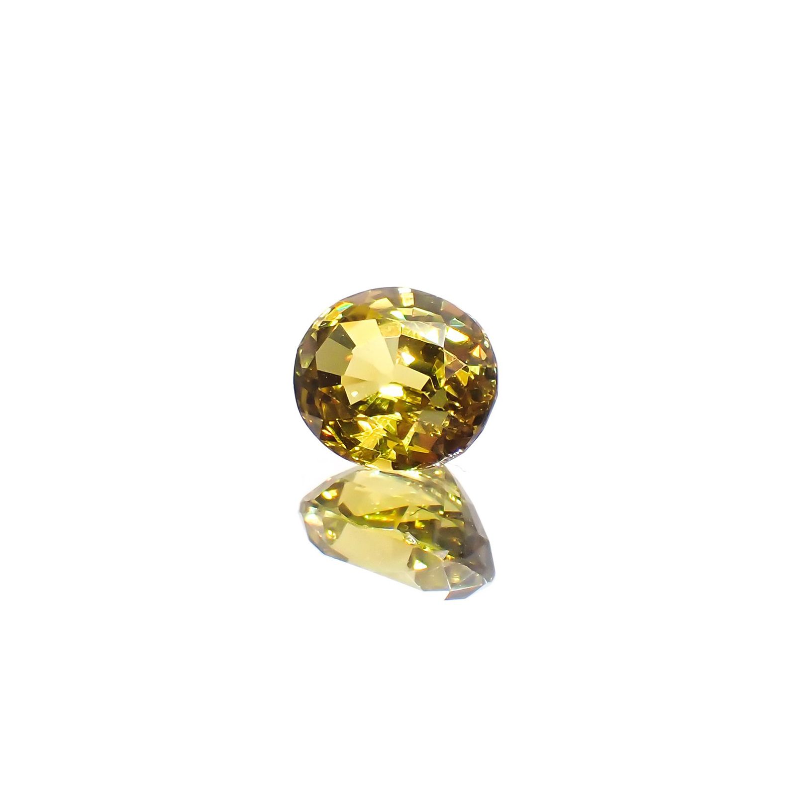 マリガーネット(宝石名グロッシュラー アンドラダイト・ガーネット)マリ共和国産 1.41ct 識別済[220115235]7x5.9mm前後