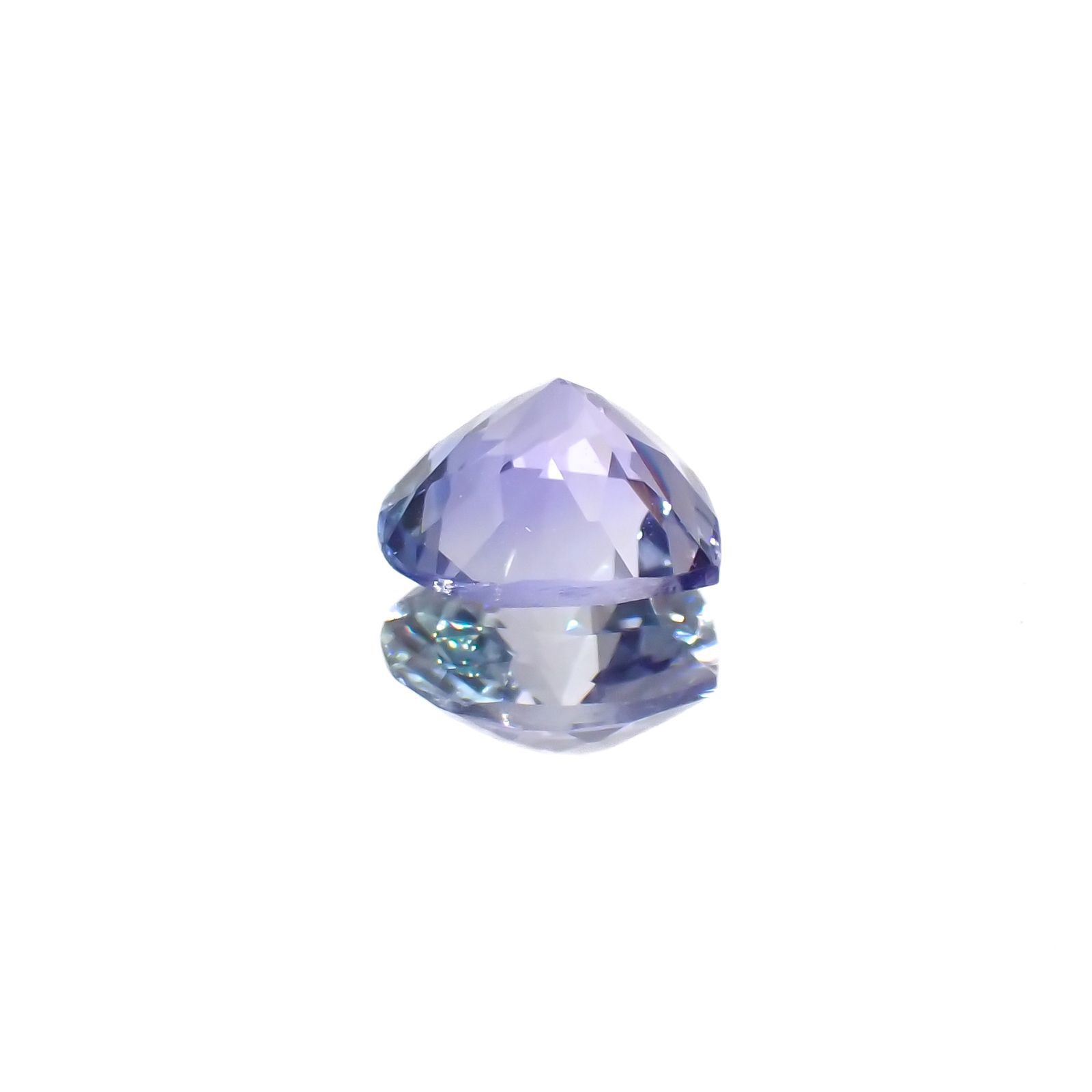 バイカラータンザナイト(宝石名タンザナイト)タンザニア産 1.18ct 識別済[230220617]6.9x6.9mm前後