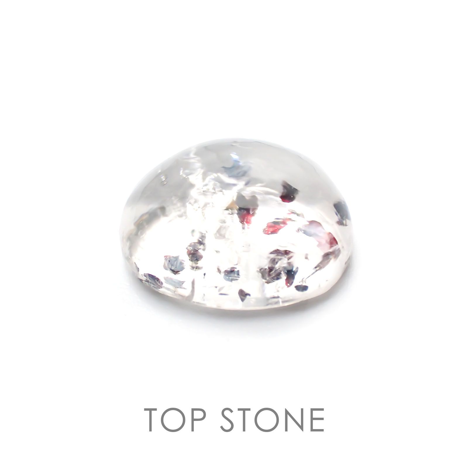 ヘマタイトインクォーツ 中国産 ルース 7.67ct[20127996]13.4×10.9mm前後
