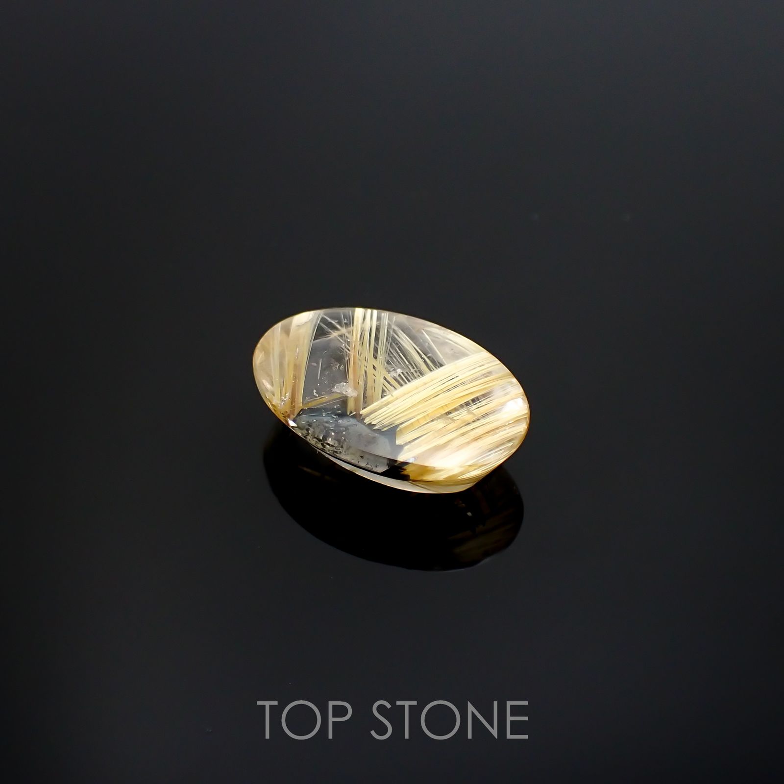 太陽ルチルクォーツ ブラジル産 13.89ct[220716730]20.6x13.9mm前後