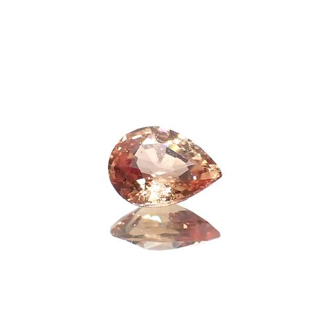 パパラチャサファイア非加熱(宝石名サファイア/別名パパラチャ・サファイア)スリランカ産 0.35ct GIA鑑付[231224696]5.1x4mm前後
