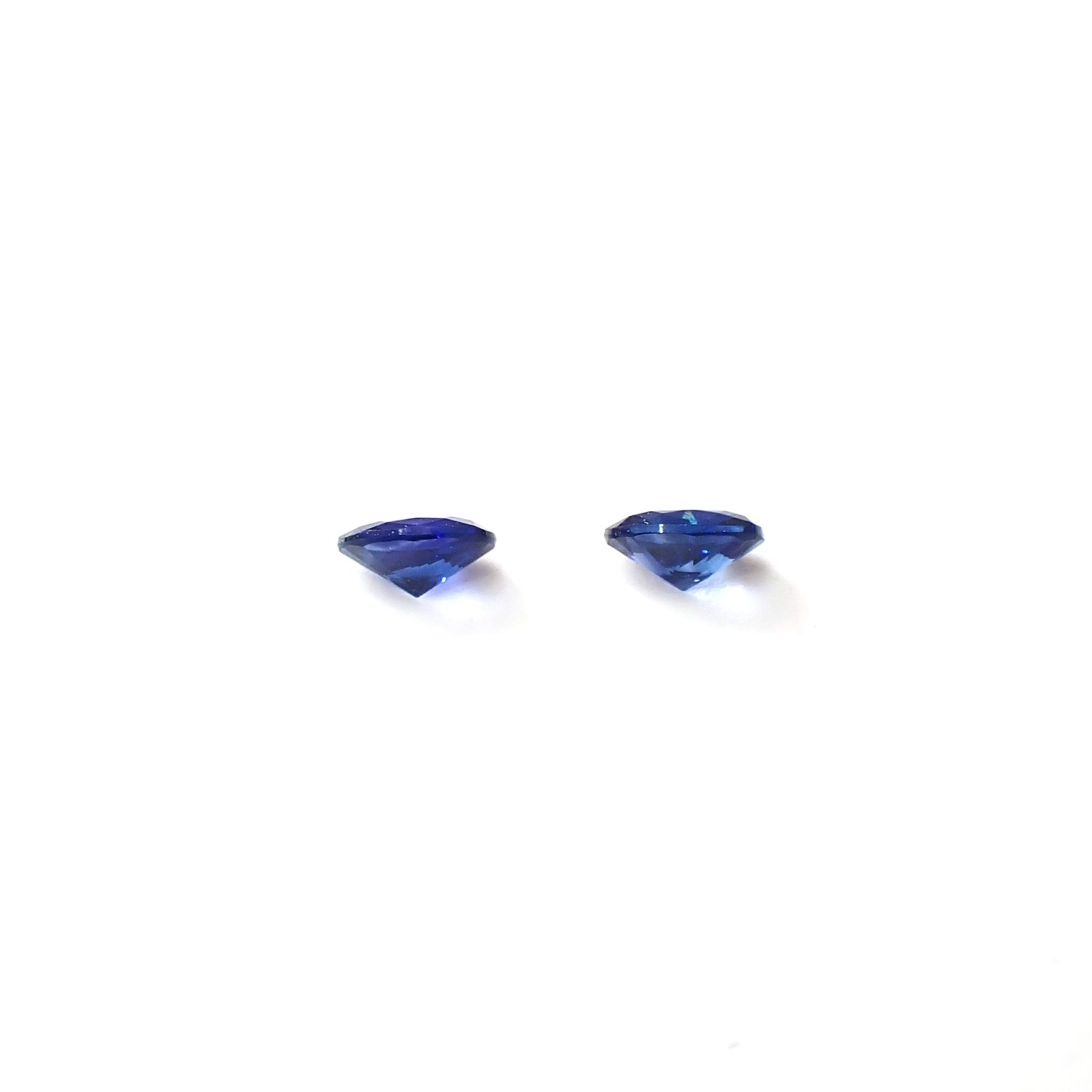 ◇ペアセット◇サファイア スリランカ/マダガスカル産 0.38ct(2pcs合計) [250830994]4x3mm前後
