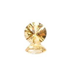 ◇チェッカーコンケーブカット◇シトリン(宝石名シトリン) ブラジル産 識別済 1.13ct / 7×7mm前後 [251013022]