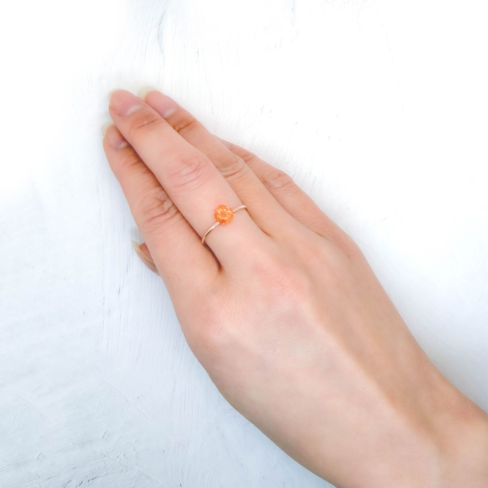 ◇オクタゴンカット◇イリュージョンサンストーン インド産 0.77ct / 5.7x5.6mm前後 [260215488]