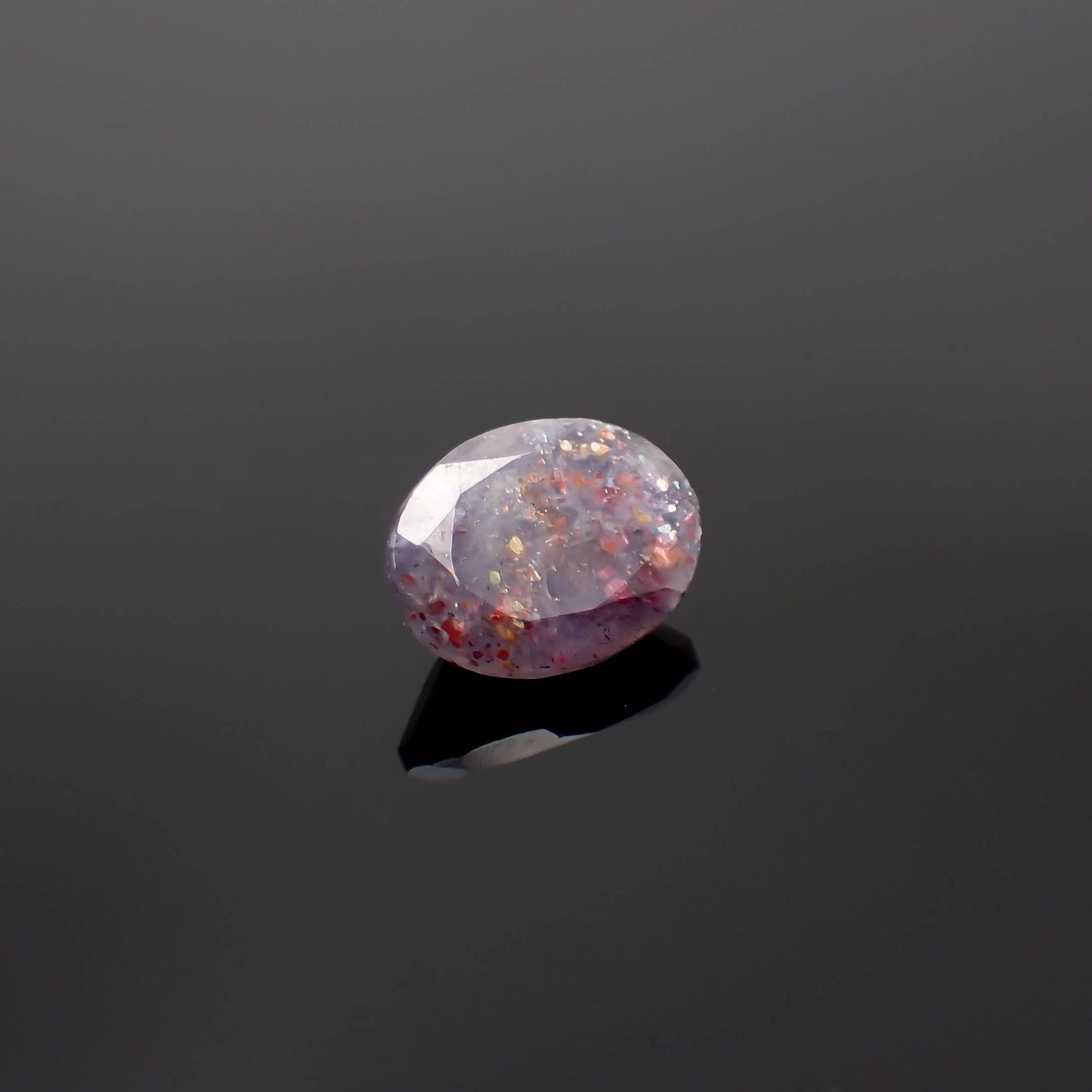 ブラッドショットアイオライト インド産 1.70ct[230622533]9.3x7.1mm前後