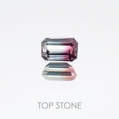 バイカラーサファイア タンザニア産 ルース 0.15ct[20106697]3.4×2.3mm前後