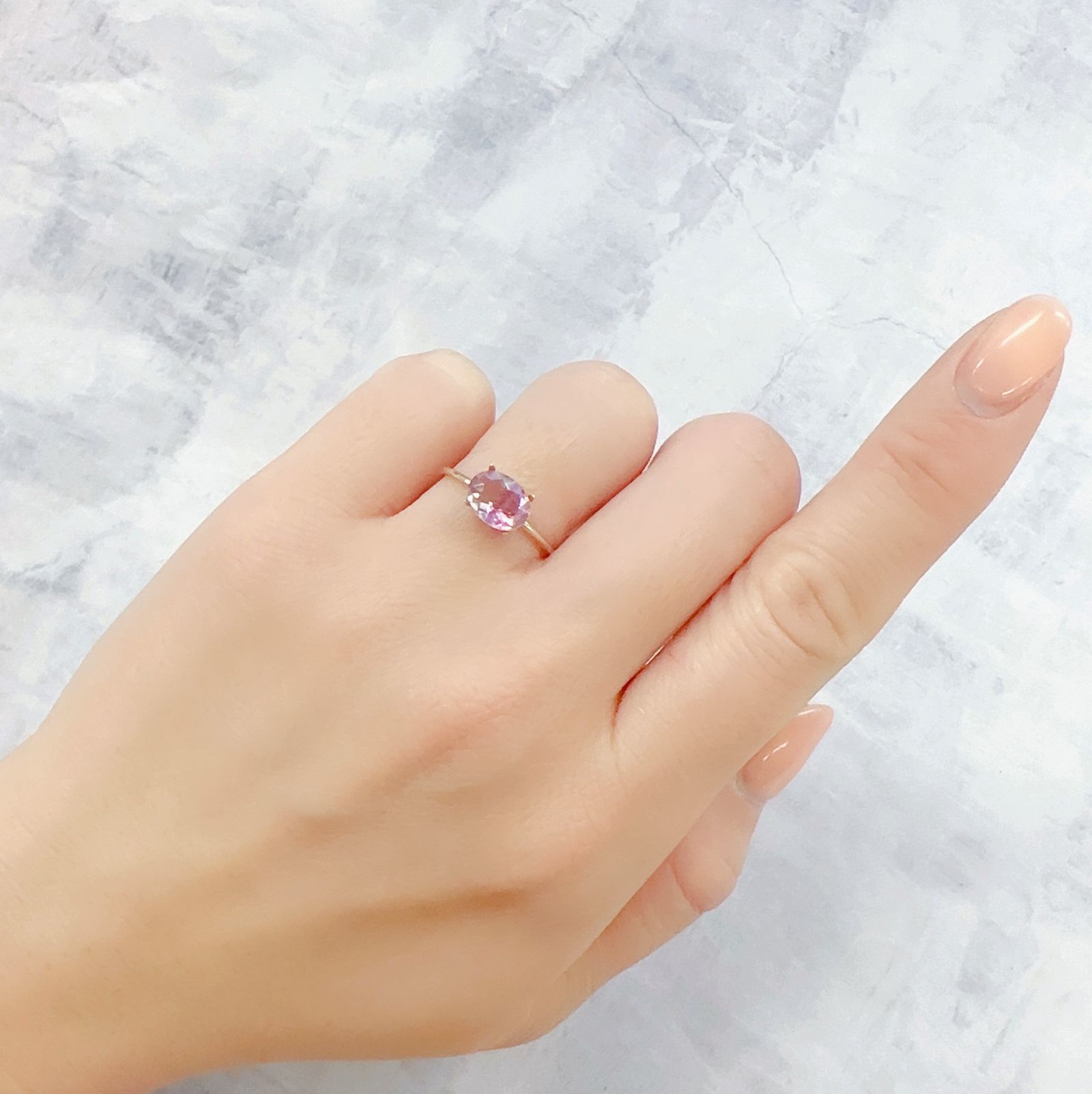 バイカラーフローライト 中国産 1.51ct[230120180]8.1x6.1mm前後