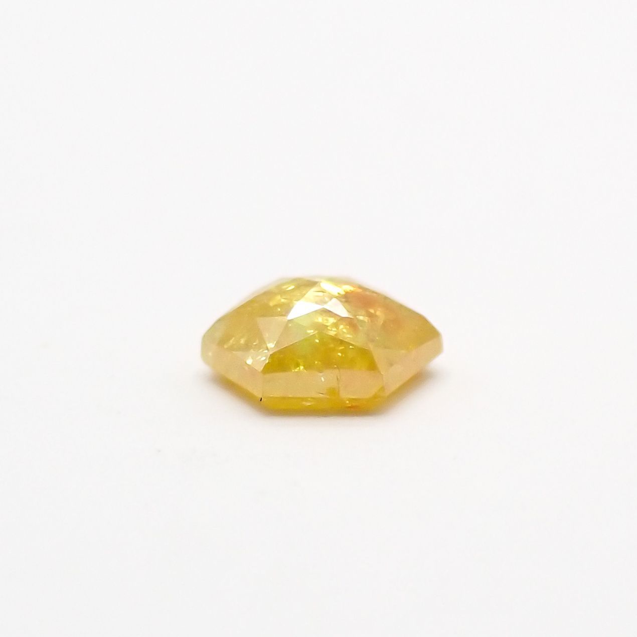 ◇ヘキサゴンアンティークカット◇イエローダイヤモンド ルース 0.1ct[210611063]2.7×2.6mm前後