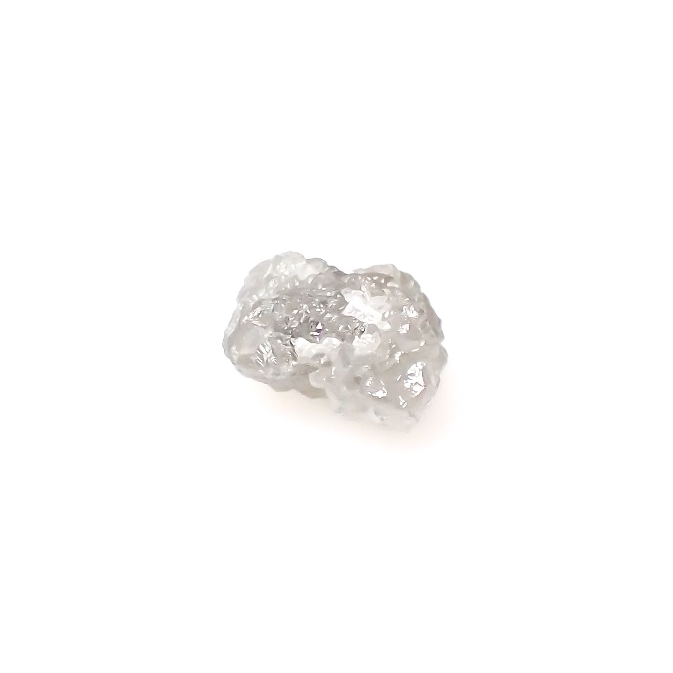 ダイヤモンド 原石 1.65ct[240326578]7.6x6.6mm前後