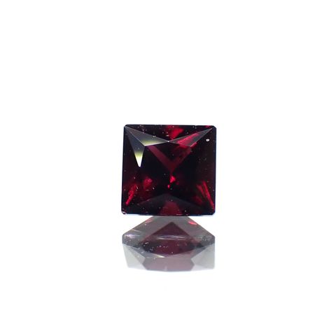 ◇プリンセスカット◇アントヒルガーネット(クロムパイロープガーネット) アメリカ・アリゾナ州産 0.39ct[240527831]3.9x3.9mm前後