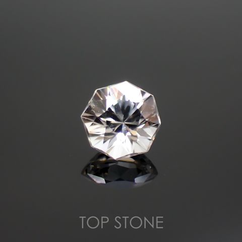 ◇オクタゴンカット◇カラーレスジルコン(宝石名ホワイト・ジルコン)スリランカ/カンボジア産 0.79ct 識別済[220114279]4.7x4.7mm前後