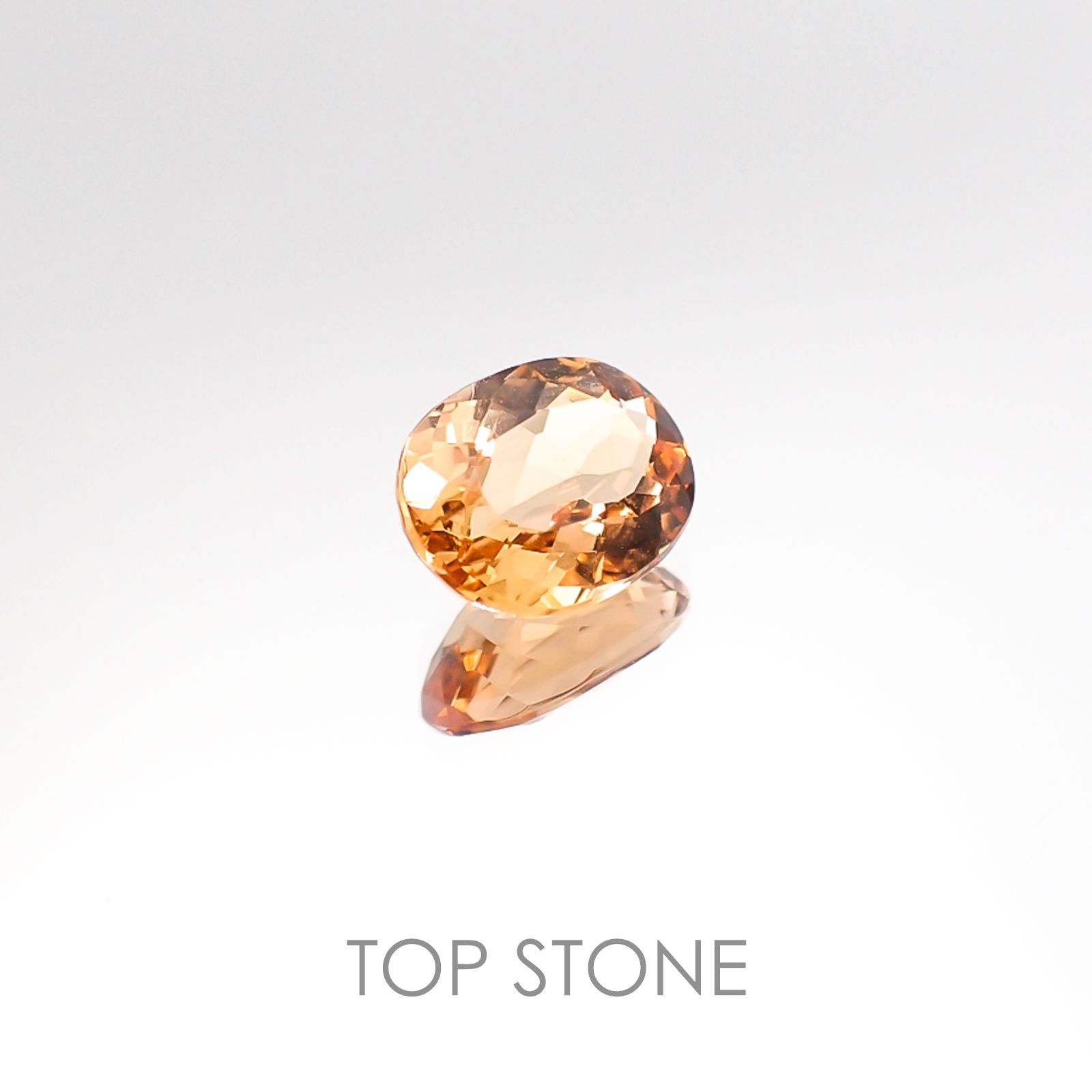 インペリアルトパーズ ブラジル産 ルース 1.59ct[20106516]8.1×6.4mm前後