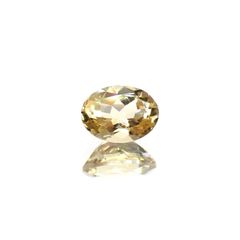 イエローベリル(宝石名イエロー・ベリル)ブラジル産 識別済 1.11ct / 7.8x6mm前後 [220114236]