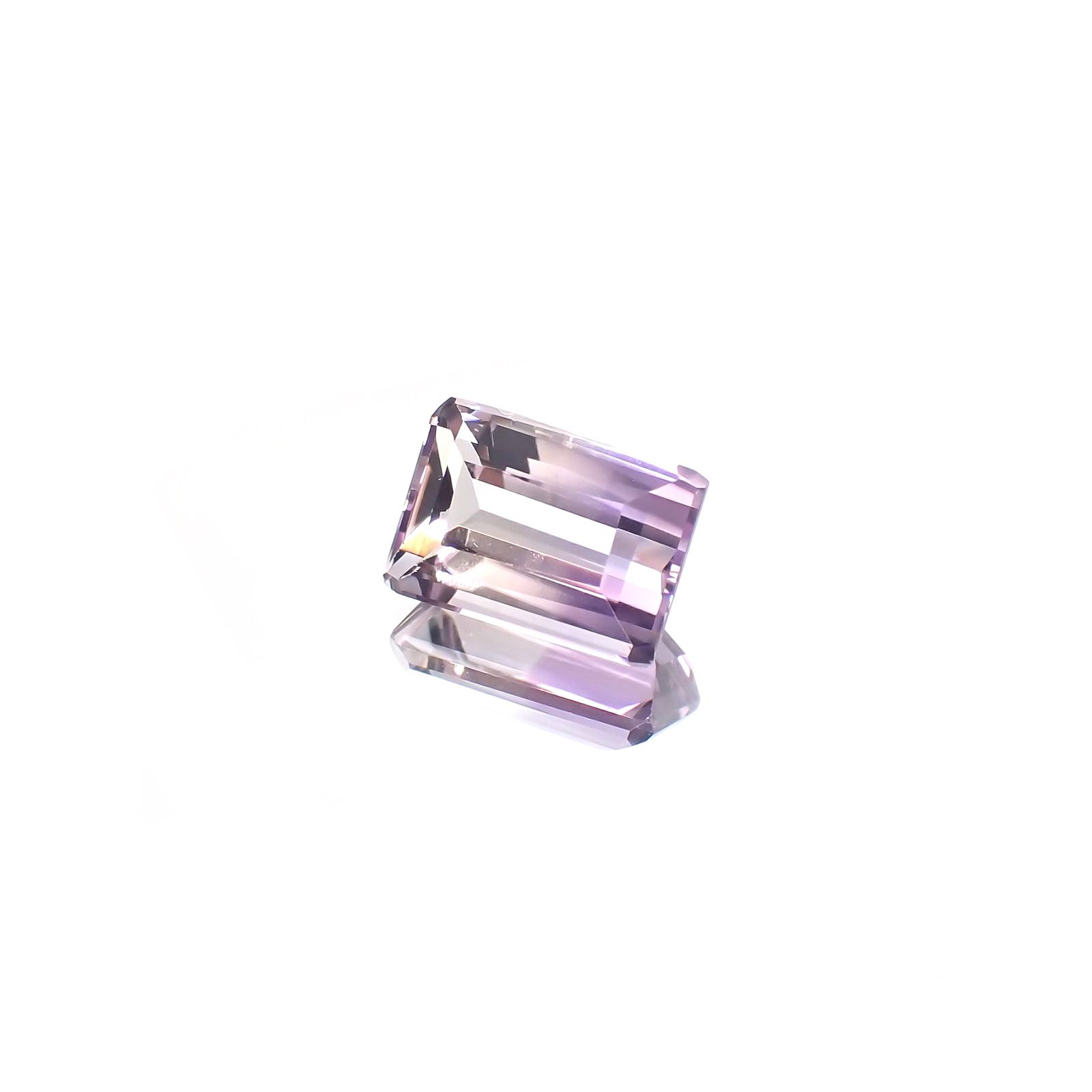 アワーグラスアメジスト(宝石名バイカラー・クォーツ) モロッコ産 2.90ct 識別済[210912325]10×7mm前後