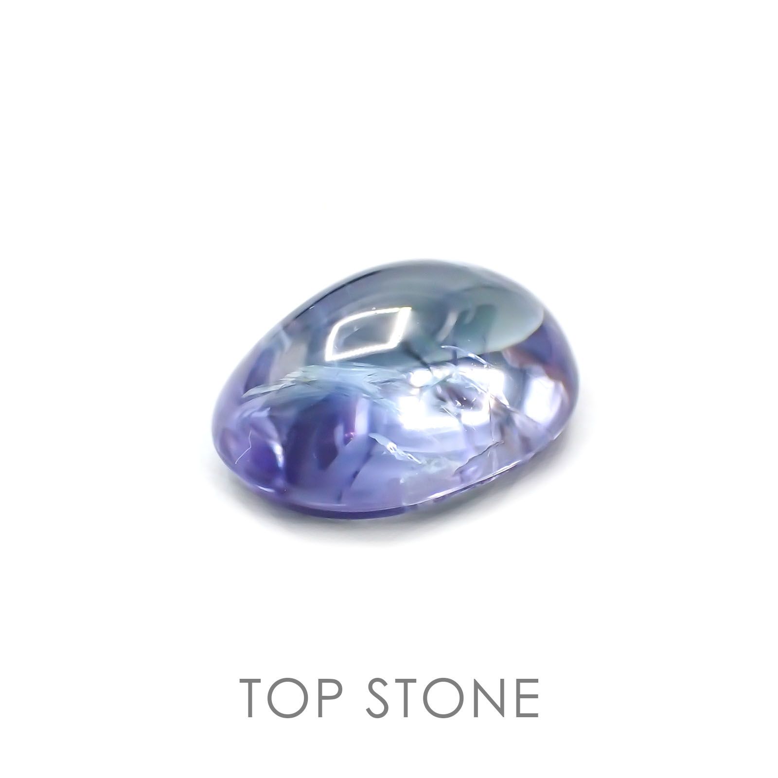 バイカラータンザナイト(ゾイサイト) 非加熱 タンザニア産 ルース 2.35ct[21018532]9×6.9mm前後