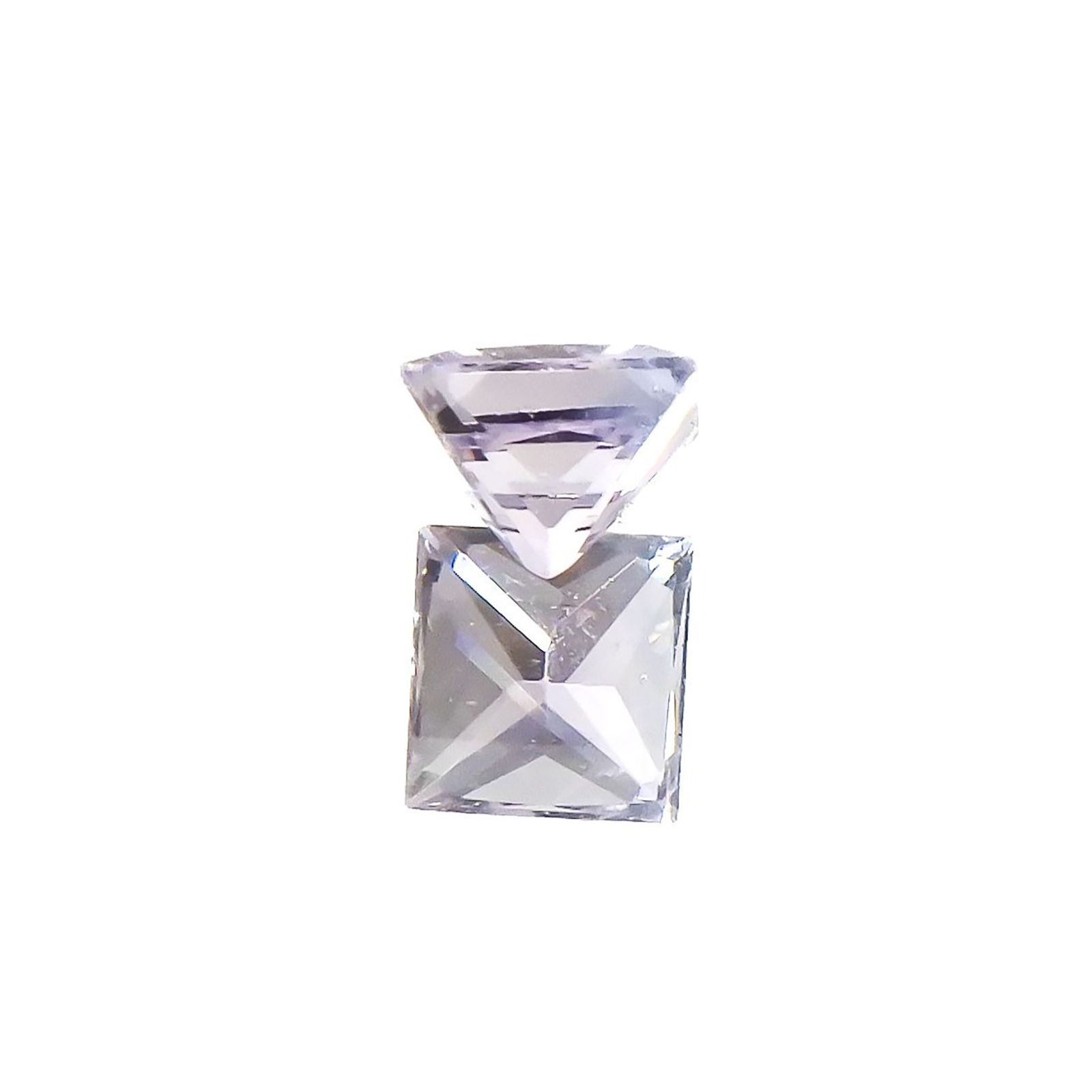 ◇プリンセスカット◇ラベンダーサファイア(宝石名サファイア)東アフリカ産 0.20ct 識別済[250817373]3.1x3mm前後