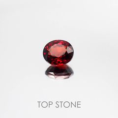 スペサルティンアルマンディンガーネット(宝石名スペサルティン アルマンディン・ガーネット) マダガスカル産 2.50ct 識別済[20073702]7.9×7mm前後