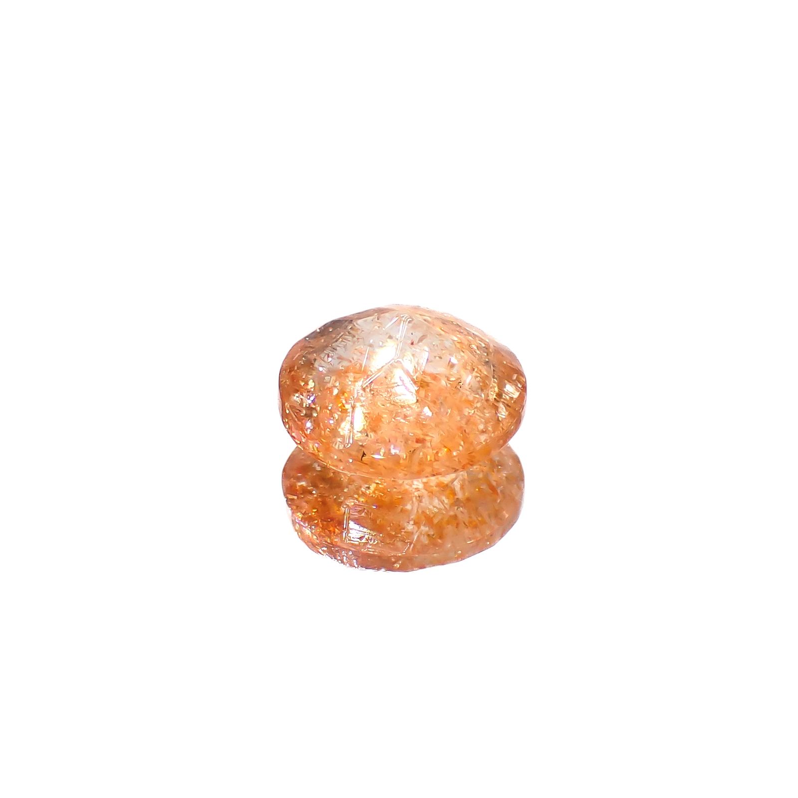 イリュージョンサンストーン タンザニア産 1.60ct[240728540]7.8x7.8mm前後