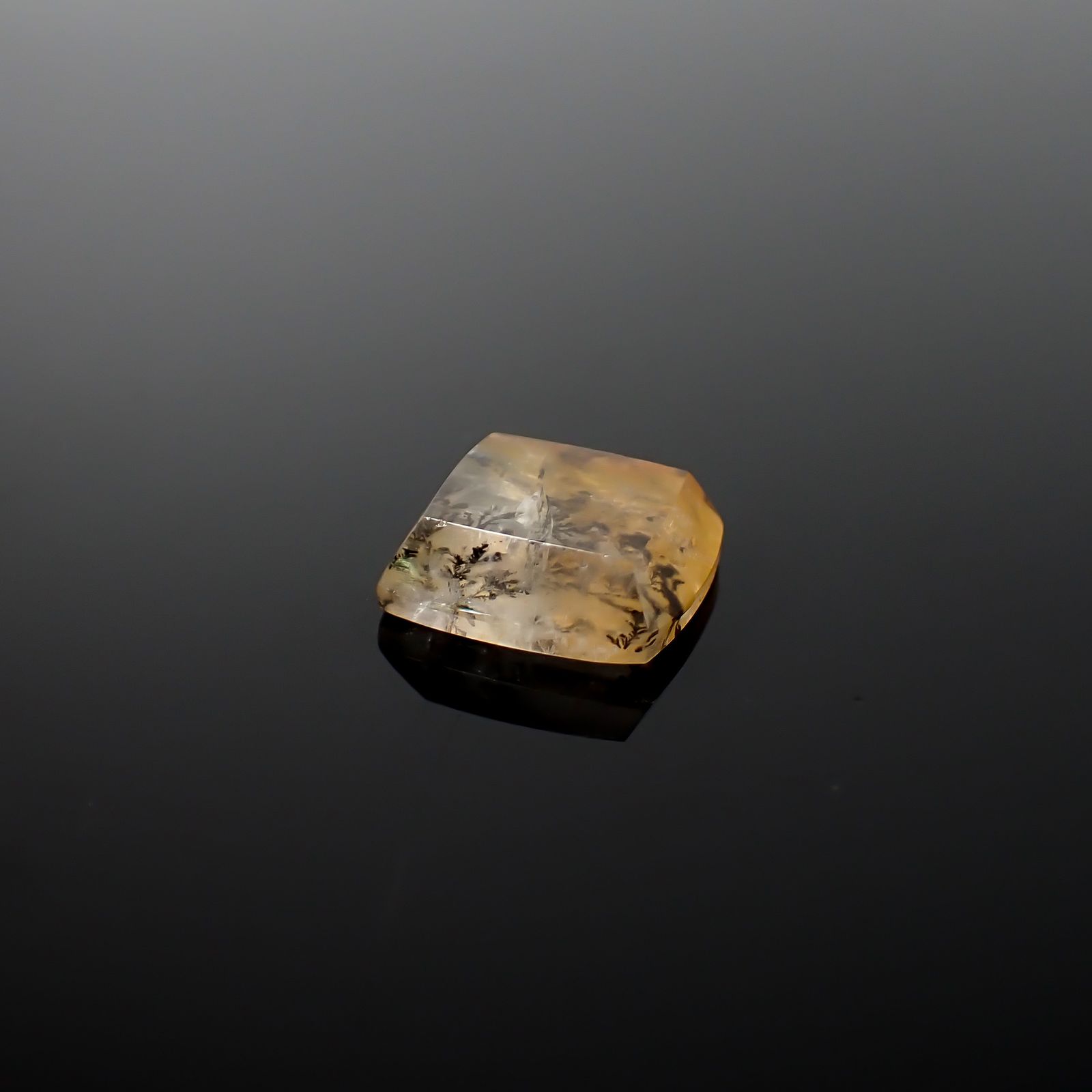 デンドリチッククォーツ ブラジル産 6.35ct / 12.5x11.3mm前後 [260832742]