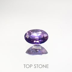 バイカラーサファイア(宝石名バイカラー・サファイア) タンザニア産 0.58ct 識別済[210711559]6×3.9mm前後
