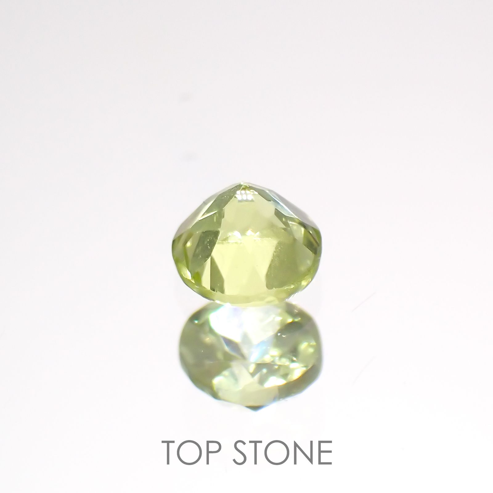 パロットクリソベリル(宝石名クリソベリル)インド産 0.16ct 識別済[220114515]2.9x2.9mm前後