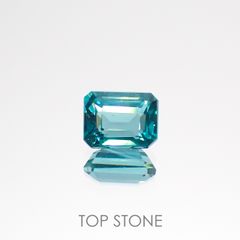 ブルーグリーンアパタイト(宝石名アパタイト)マダガスカル産 0.58ct 識別済[220616659]5.2x4mm前後