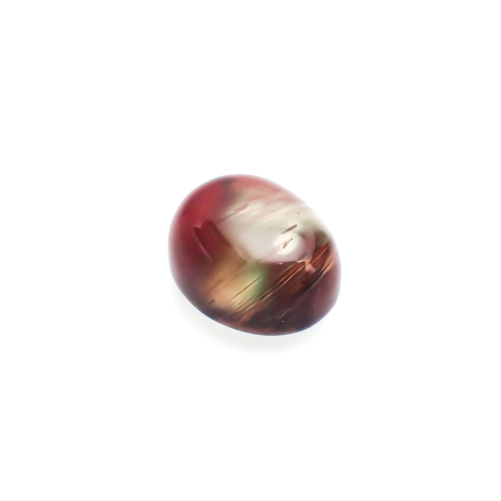 バイカラーアンデシン(宝石名アンデシン/ラブラドライト) チベット産 識別済 3.45ct / 10.2x8mm前後 [211013548]